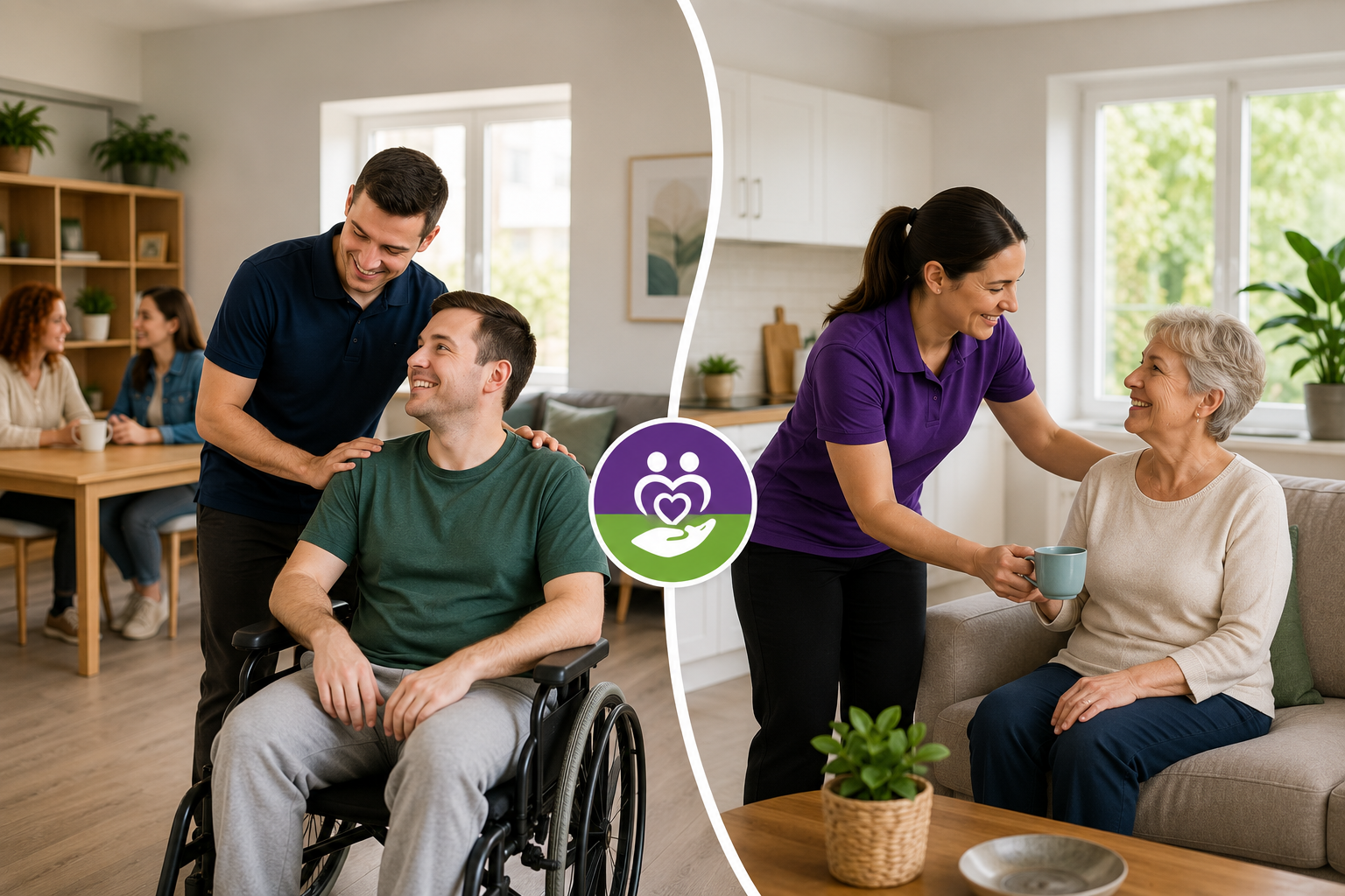 SIL vs In-Home Support: Which NDIS Service Fits Your Needs in Kingston & Logan? Support worker assisting NDIS participants in Supported Independent Living (SIL) and In-Home Support settings.